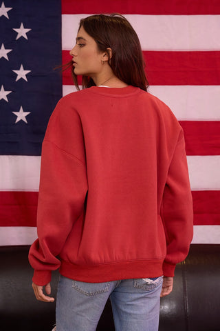 AMERICA Graphic Fleece Sweatshirt