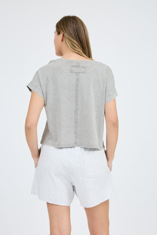 Back Seam Detail SS Knit Top | JQ Clothing Co.