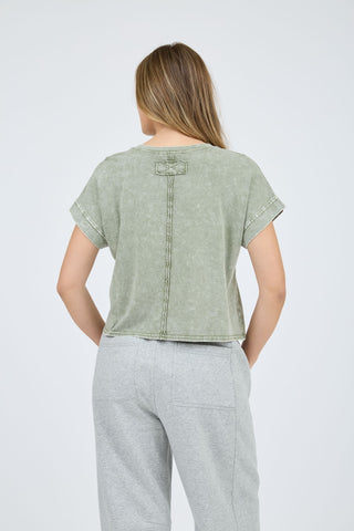 Back Seam Detail SS Knit Top | JQ Clothing Co.