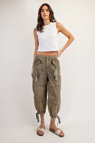 Fern Flap Pocket Cargo Jogger Pants