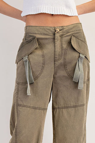 Fern Flap Pocket Cargo Jogger Pants