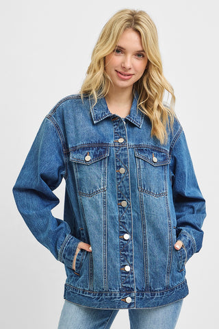 Risen Oversized Denim Jackets