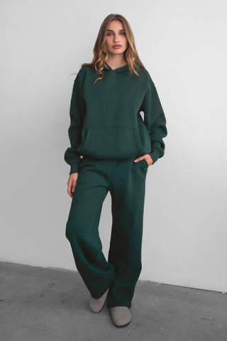 Lani Cloud Fleece Wide Leg Sweat Set