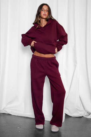 Lani Cloud Fleece Wide Leg Sweat Set