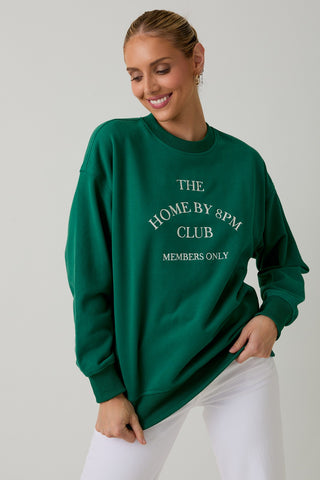Home By 8pm Club Sweatshirt, view 4