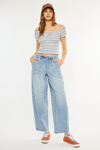 Kancan Easy Pull-On Horseshoe Jeans
