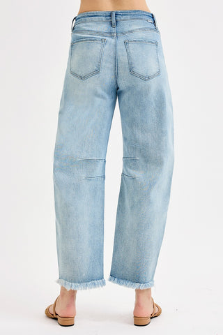 Slouchy Crop Barrel Jeans