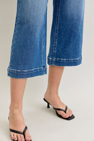 JB Mid Rise Wide Crop Jeans | JQ Clothing Co.