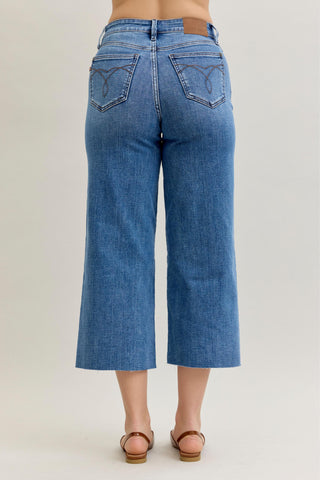 JB HW Wide Crop Classic Raw Hem