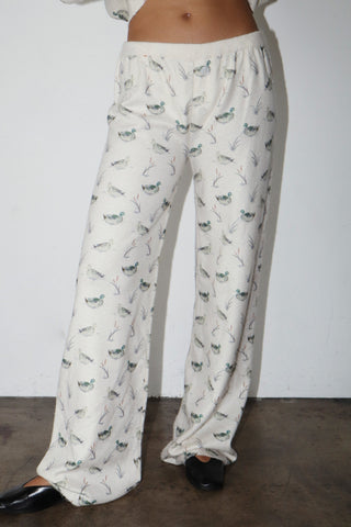 The Duck Print Cardigan and Pant Set