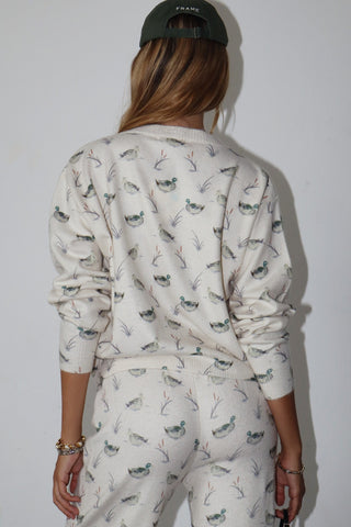 The Duck Print Cardigan and Pant Set