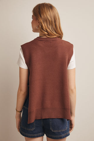 Sassy Side Tie Knit Vest