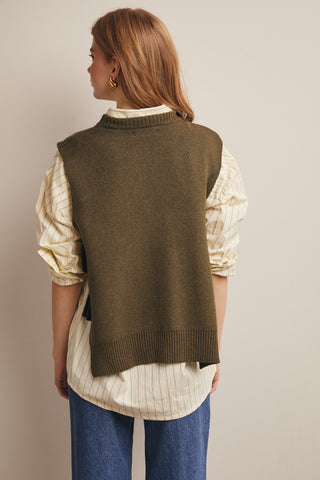 Sassy Side Tie Knit Vest