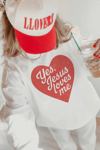 Yes, Jesus Loves Me Graphic Sweatshirt | JQ Clothing Co.