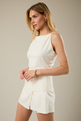 Boat Neck Knit Tank Top