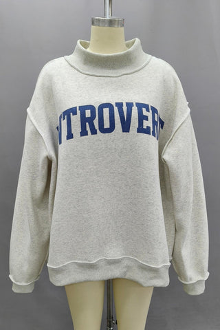 'Introvert &amp; Extrovert' Reversible Sweatshirt