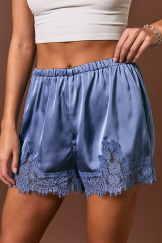 Elastic Waist MR Lace Trim Shorts