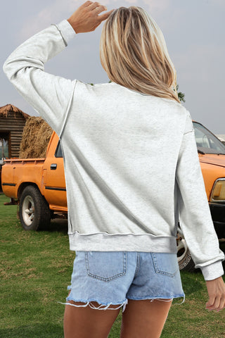 Reversible Mock Neck Sweatshirt