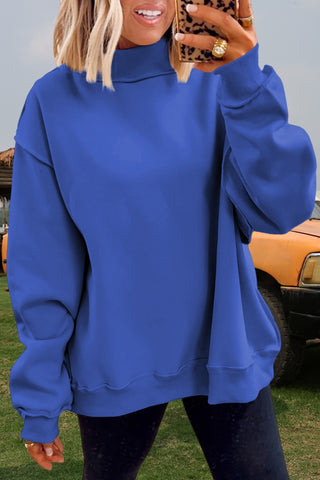 Reversible Mock Neck Sweatshirt
