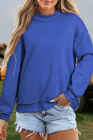 Reversible Mock Neck Sweatshirt