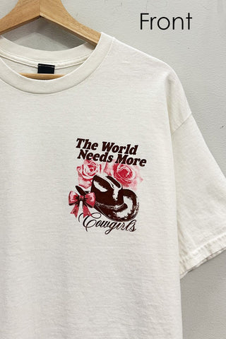 More Cowgirls Cream Western T-shirt