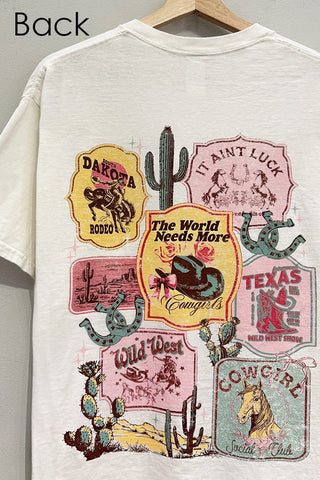 More Cowgirls Cream Western T-shirt