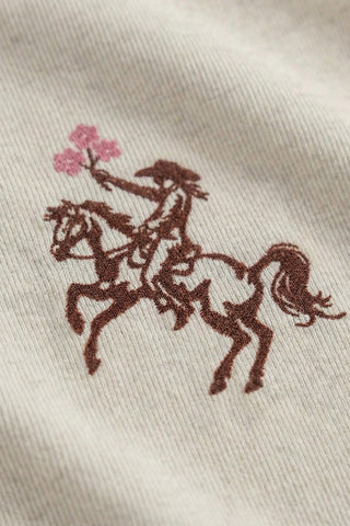 Cowgirl w/Flowers Baby Tee Graphic, view 2