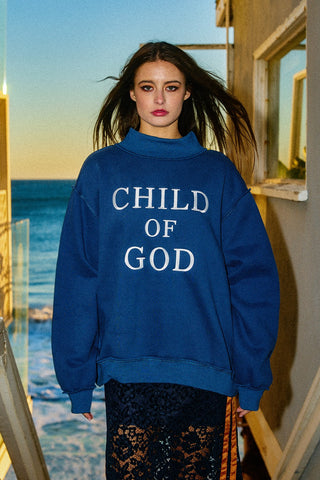 The Child Of God Embroidered Sweatshirt