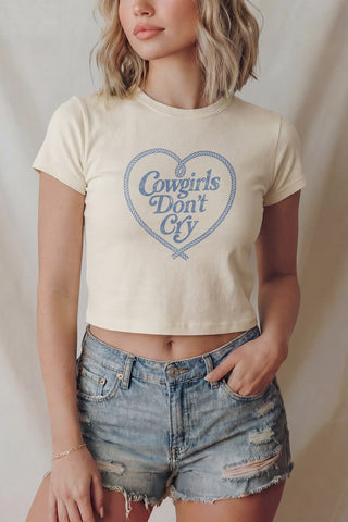 Cowgirls Don't Cry Baby Tee