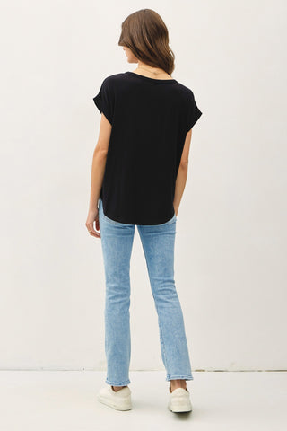 Bamboo/Modal Dolman Cap Sleeve Top