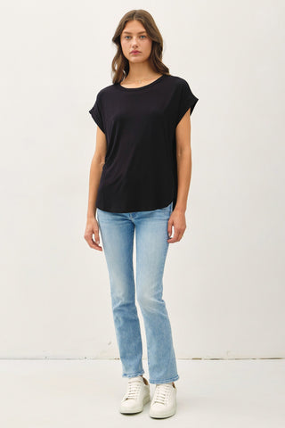 Bamboo/Modal Dolman Cap Sleeve Top