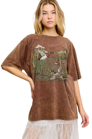 Mallard Ducks Vintage Graphic Tee