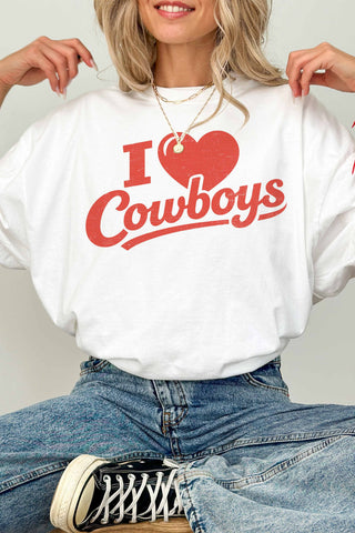 I Love Cowboys Graphic T-Shirt | JQ Clothing Co.