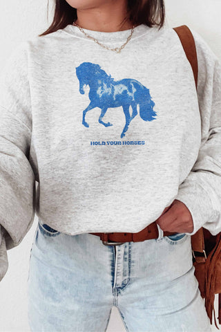 Hold Your Horses Graphic Sweatshirt
