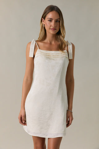 Cowl Neck Shoulder Straps Slip Dress