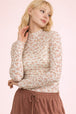 Taupe Floral Leaf
