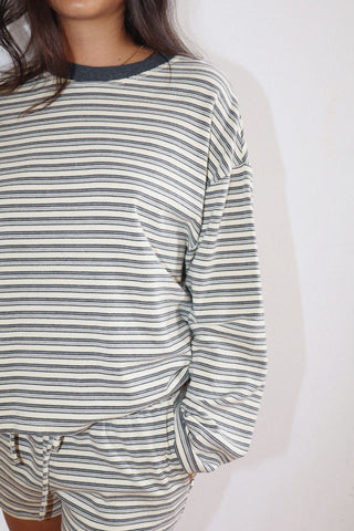 The Striped Long Sleeve Top