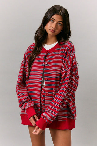 Button Down Jacket and Shorts Set
