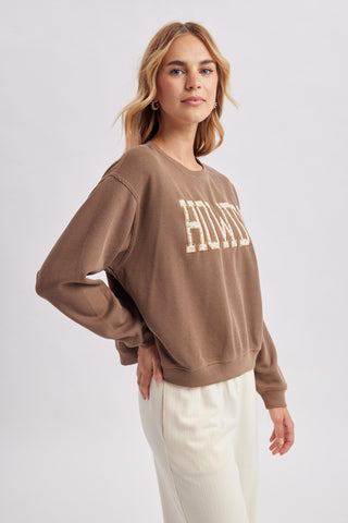 Western 'Howdy' Floral Cozy Sweatshirt