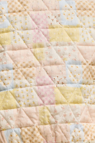 Quilted Pastel Patchwork Pullover