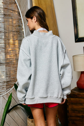 USA/USA Map Reversible Oversized Sweatshirt
