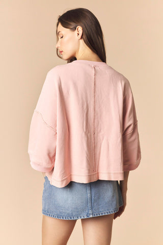 Min Wash Cut Edge Stitch SS Terry Jacket