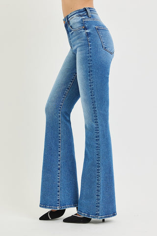 TC HR  Flare Contrast Stitch Jeans