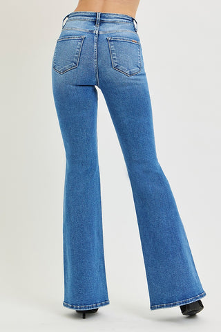 TC HR  Flare Contrast Stitch Jeans