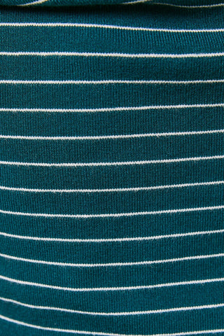 Twisted Detail Stripe Knit Top