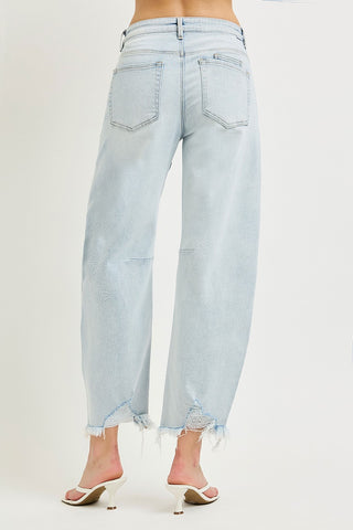 Risen High Rise Barrel Jeans