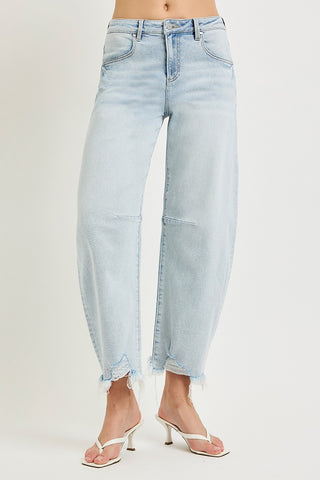 Risen High Rise Barrel Jeans