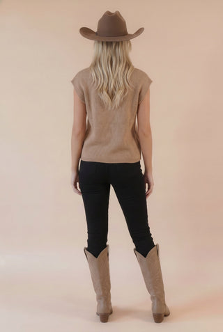 Western Horse Graphic Vest Sweater