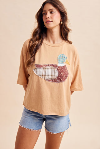 Mallard Duck Applique Dolman Sleeve Top | JQ Clothing Co.
