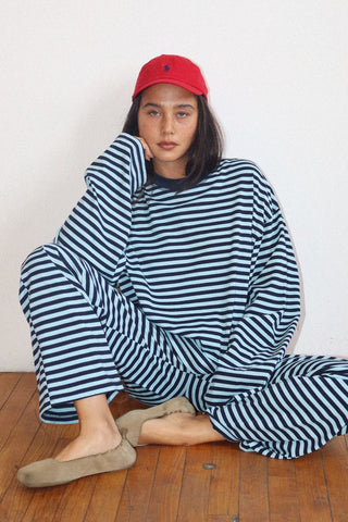 Cozy & Striped Nautical Navy Lounge Set
